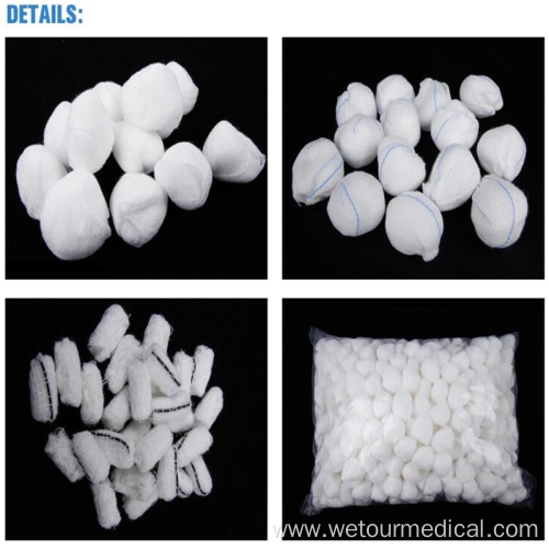 100% Cotton Medical Disposable Absorbent Gauze Ball